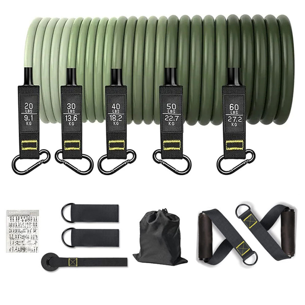 Leg Home Gym Workout - Resistance Bands Set Tension Pull Rope