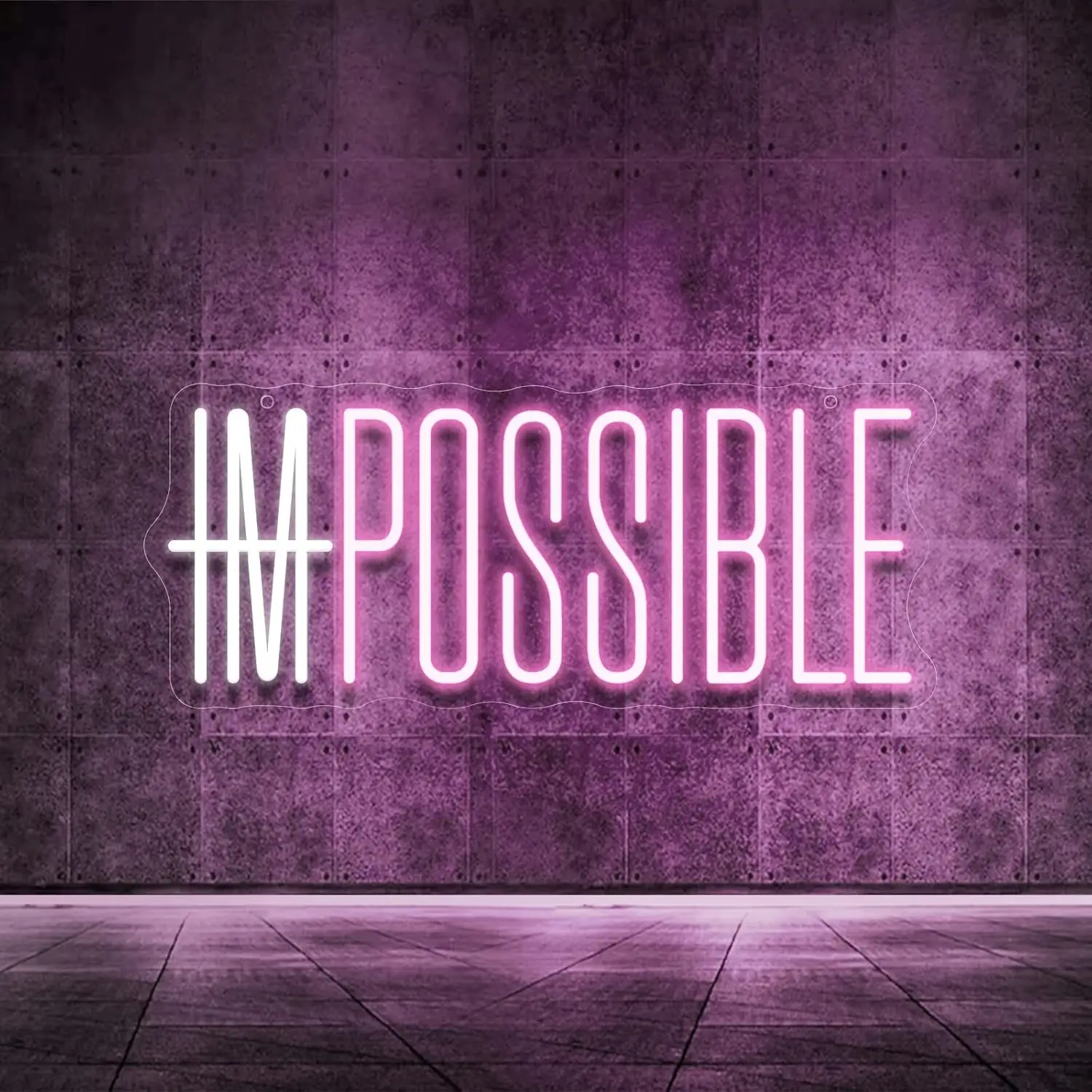 I'm Possible Neon Sign Party D - огляд і ціна Home Gym Neon Sign